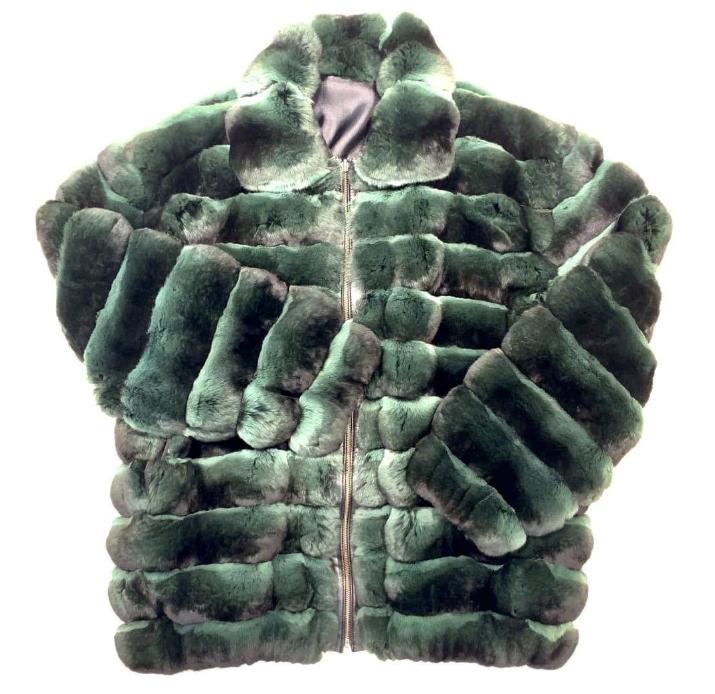 Silver Blue Full Skin Mink Fur Jacket With Hood Real Mink Fur -  Denmark