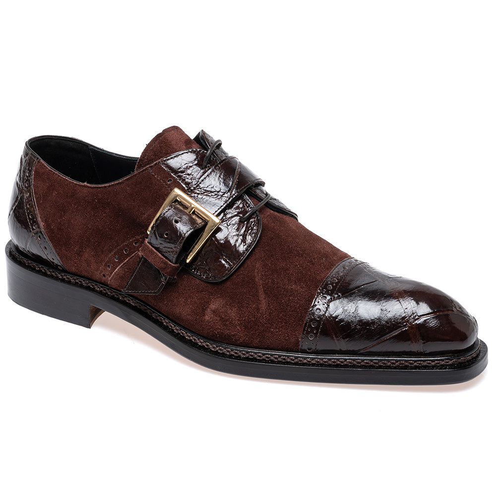 Mauri 1087/4 Alligator / Suede Cap Toe Dress Shoes
