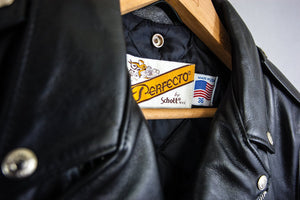 Schott 118 Men's Classic Perfecto Leather Motorcycle Jacket - Dudes Boutique