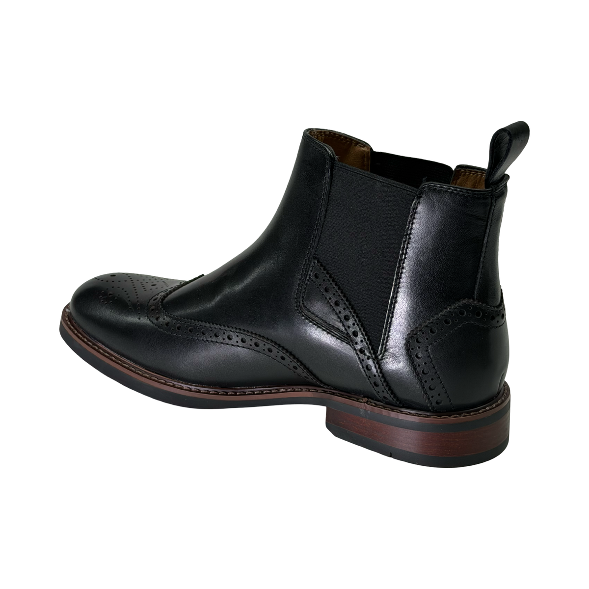 La Milano Skitt Black Leather Chelsea Boot