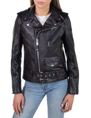 Schott 137W Women's Leather Motorcycle Jacket - Dudes Boutique