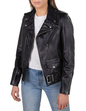 Schott 137W Women's Leather Motorcycle Jacket - Dudes Boutique