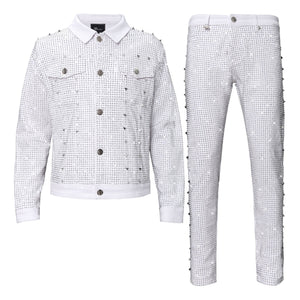 Pure Style + Opulent Overlay SET - WHITE/SILVER - Dudes Boutique
