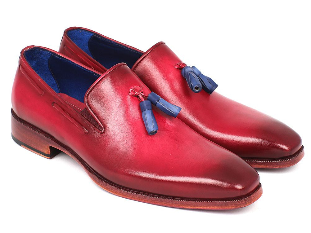Paul Parkman Men's Tassel Loafer Burgundy