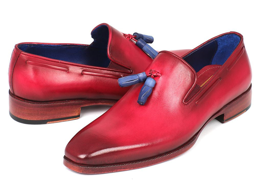 Paul Parkman Men's Tassel Loafer Burgundy