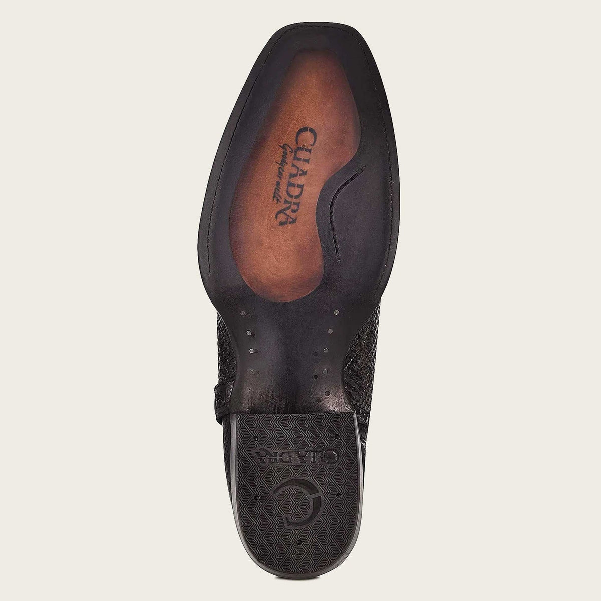 Cuadra Men's Gray Handwoven Leather Python Boots - Dudes Boutique