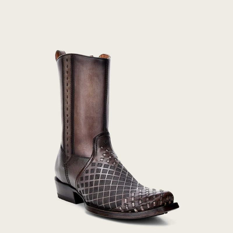 Cuadra Engraved Grey Oxford Cowboy Boots - Dudes Boutique
