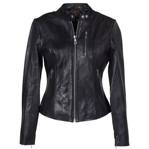 Schott 21141W Women's Lambskin "Cafe" Leather Jacket - Dudes Boutique