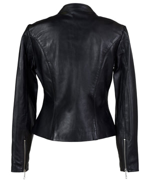 Schott 21141W Women's Lambskin "Cafe" Leather Jacket - Dudes Boutique