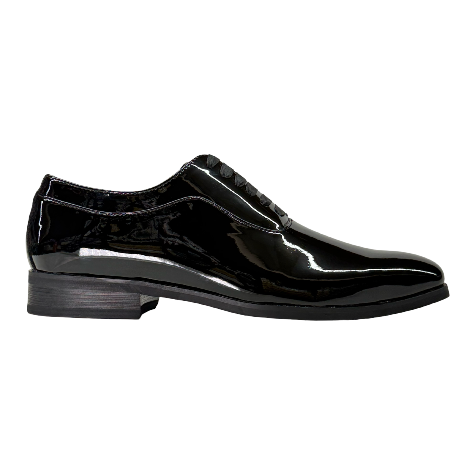 La Milano Bennet Black Patent Leather Dress Shoes