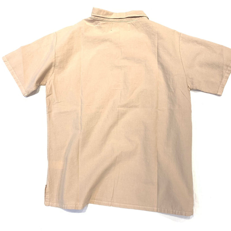 Seaspice Tan Lace Boho Linen Shirt - Dudes Boutique