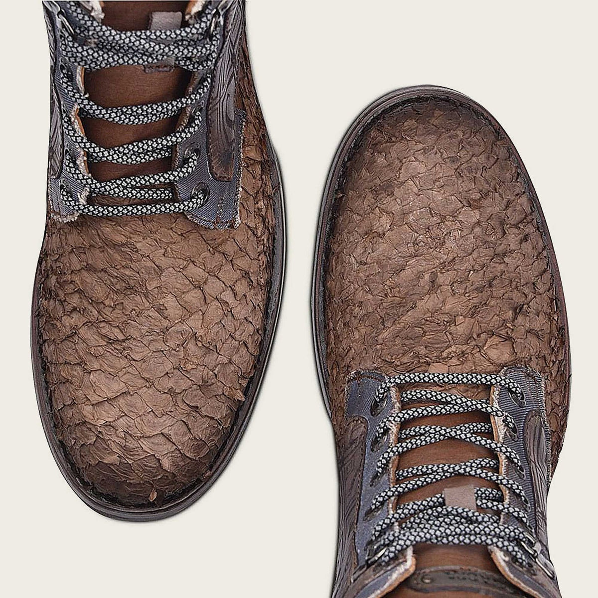 Cuadra Men's Honey & Blue Leather Python Ankle Boots - Dudes Boutique