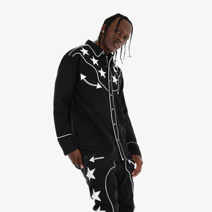 CopperRivet Black Western Button Down Shirt - Dudes Boutique