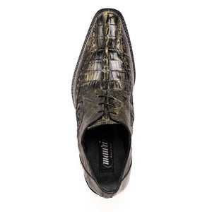 Mauri 4717/3 Forest Green Baby Croc / Hornback Dress Shoes - Dudes Boutique