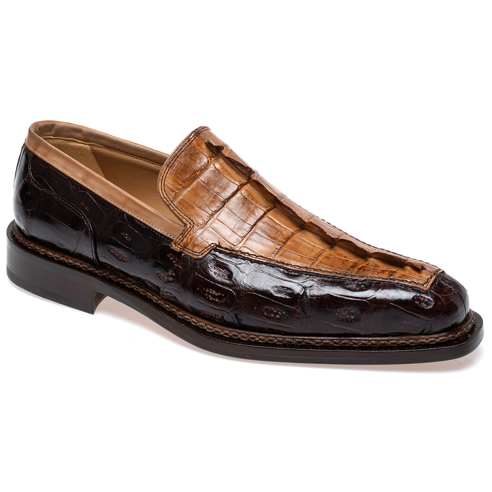 Mauri Orefici 4770/1 Baby Croc / Hornback Sport Rust / Brandy Dress Shoes