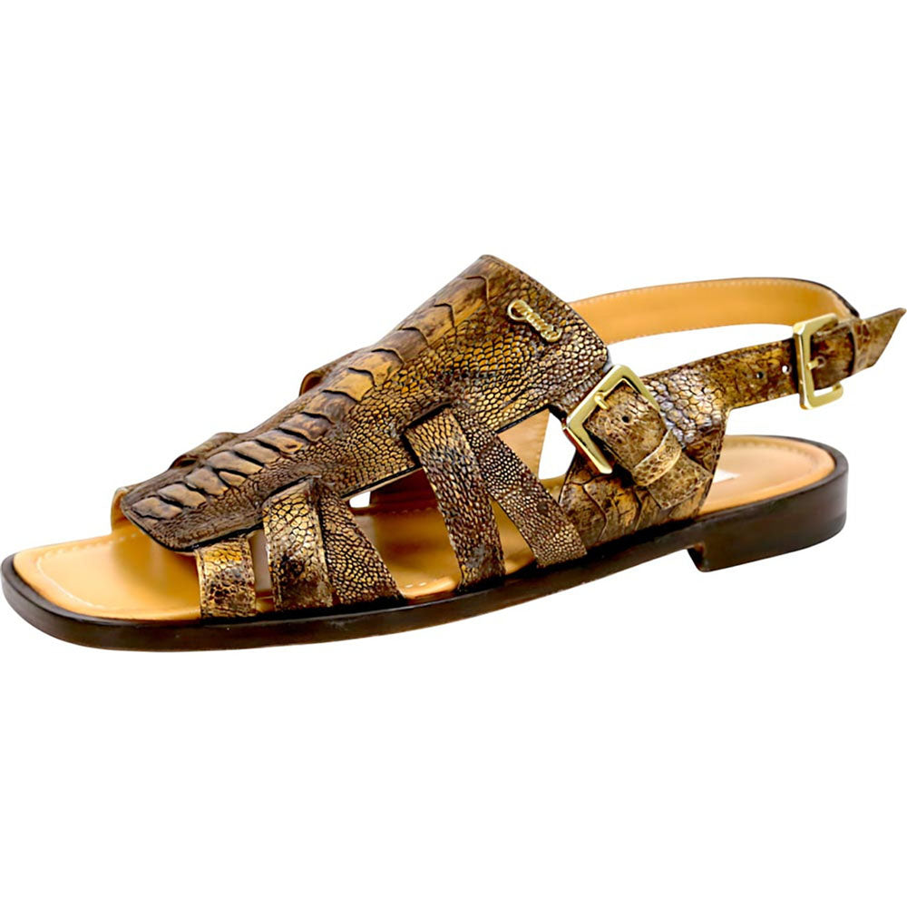 Mauri Antigua 5197 Special Dye Desert Ostrich Leg Sandals - Dudes Boutique