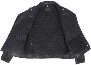 Schott NYC Mens 519 Perfecto Waxy Cowhide Motorcycle Jacket - Black - Dudes Boutique