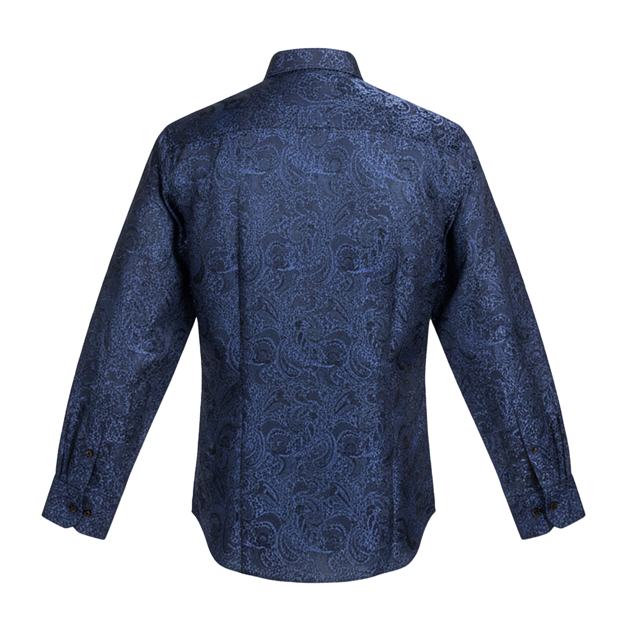 Leoni Blue Paisley Button Up Shirt