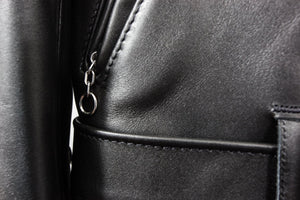 Schott 613 Men's One Star Perfecto Leather Motorcycle Jacket - Black - Dudes Boutique