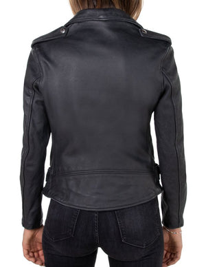 Schott 626VNW Women's Vintaged Cowhide Motorcycle Jacket - Dudes Boutique