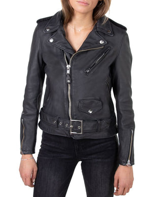 Schott 626VNW Women's Vintaged Cowhide Motorcycle Jacket - Dudes Boutique