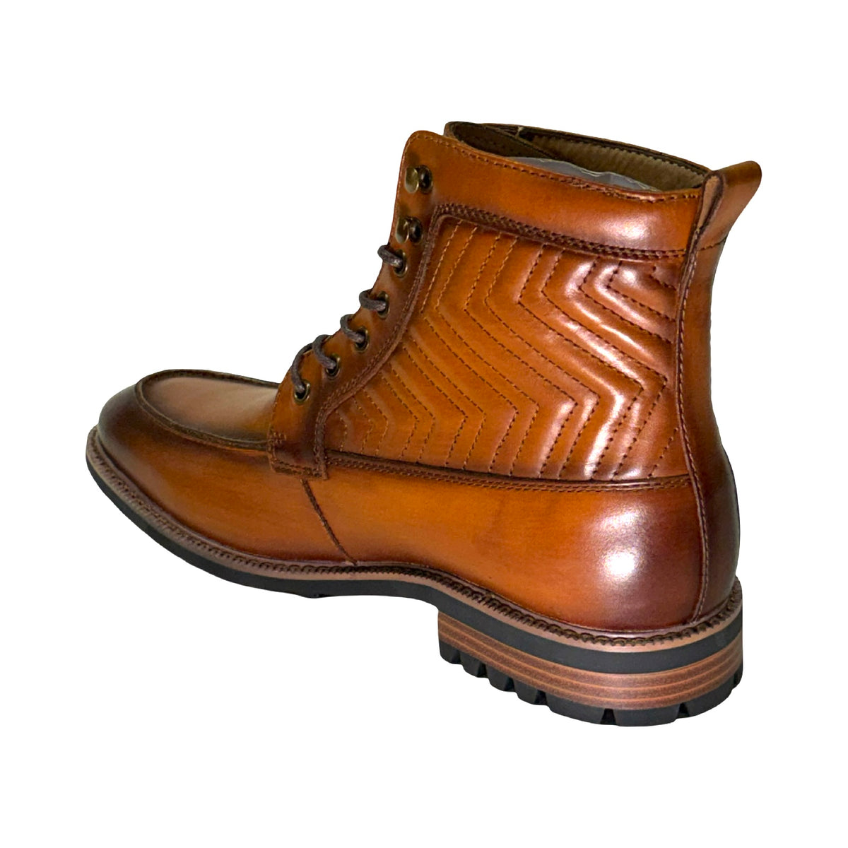 La Milano Jace Cognac Leather Boot