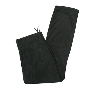 Kashani Men's Black Suede Straight Cut Pants - Dudes Boutique
