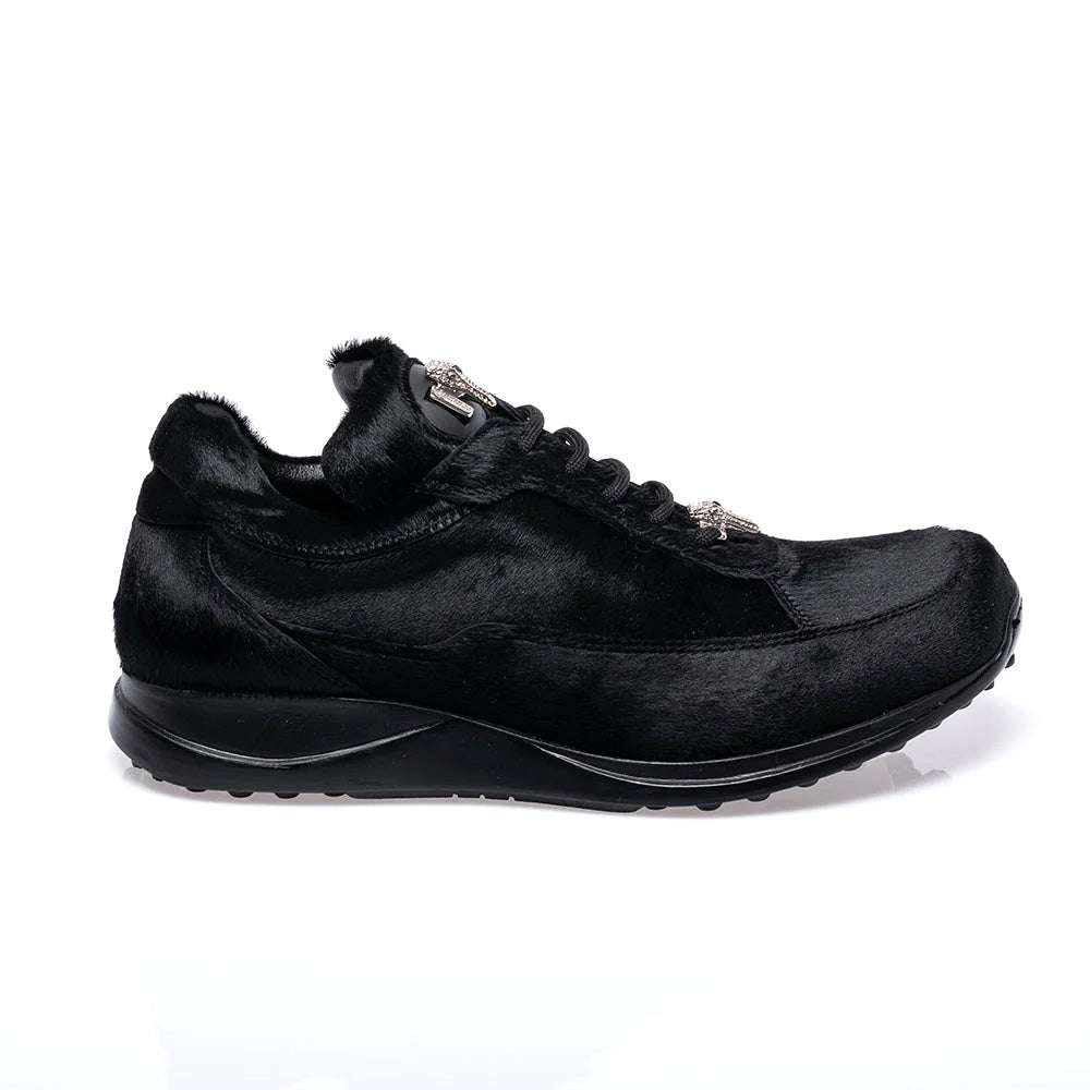 Mauri 8900/2 Black Pony Hair Sneakers