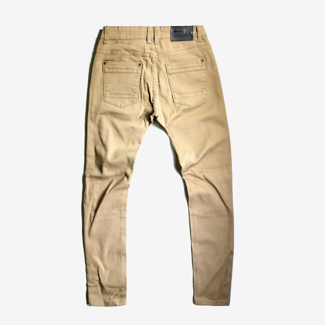 CopperRivet Khaki Denim Pants with Rips - Dudes Boutique