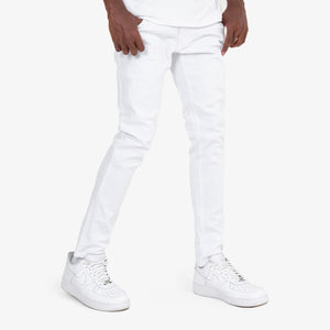 CopperRivet White Denim Pants with Stretch - Dudes Boutique