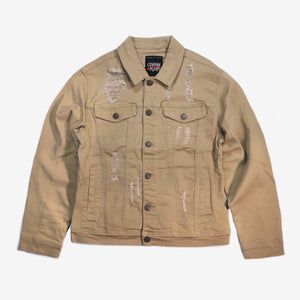 CopperRivet Khaki Denim Jacket - Dudes Boutique