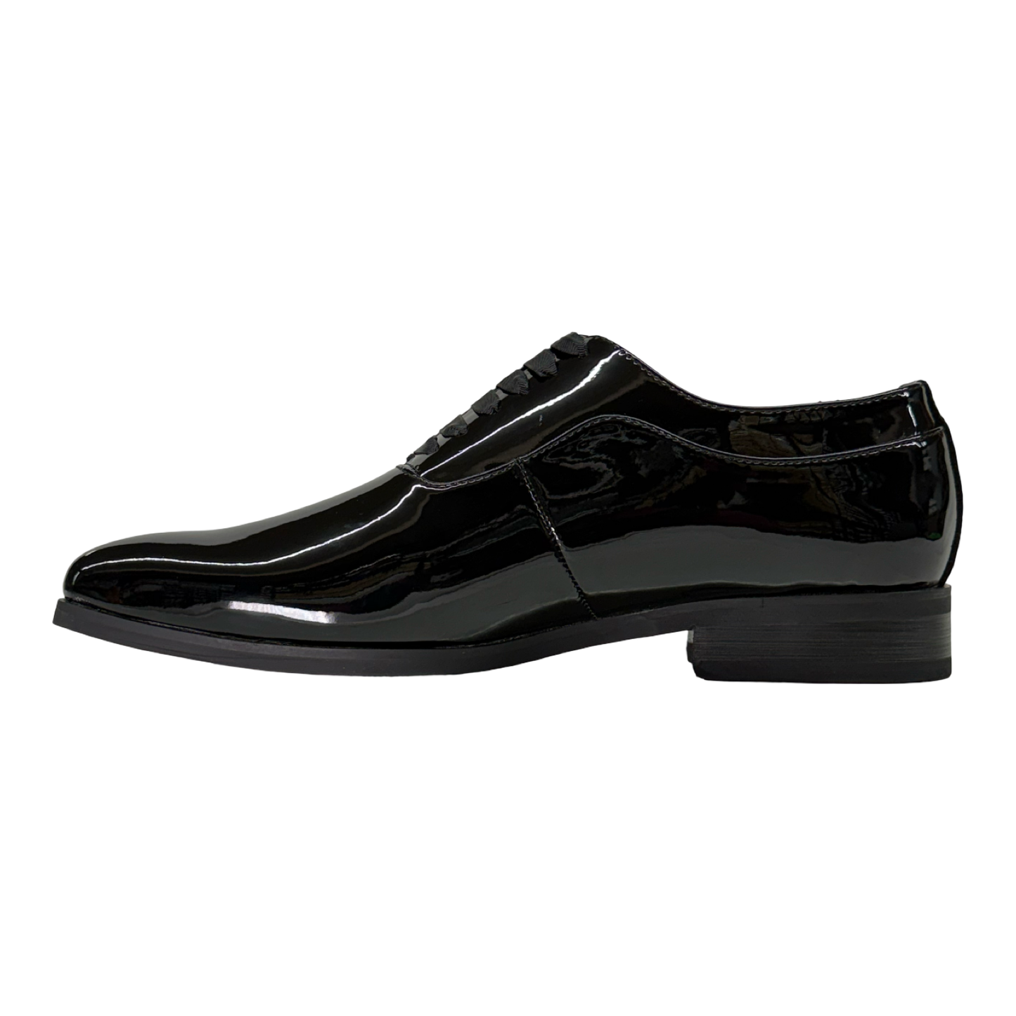 La Milano Bennet Black Patent Leather Dress Shoes
