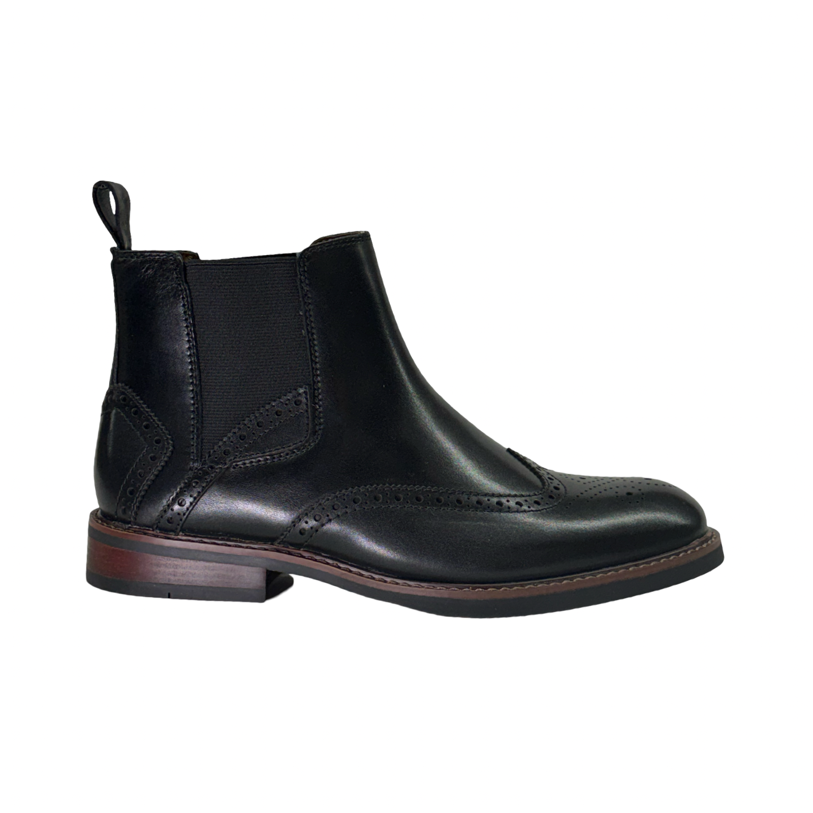 La Milano Skitt Black Leather Chelsea Boot