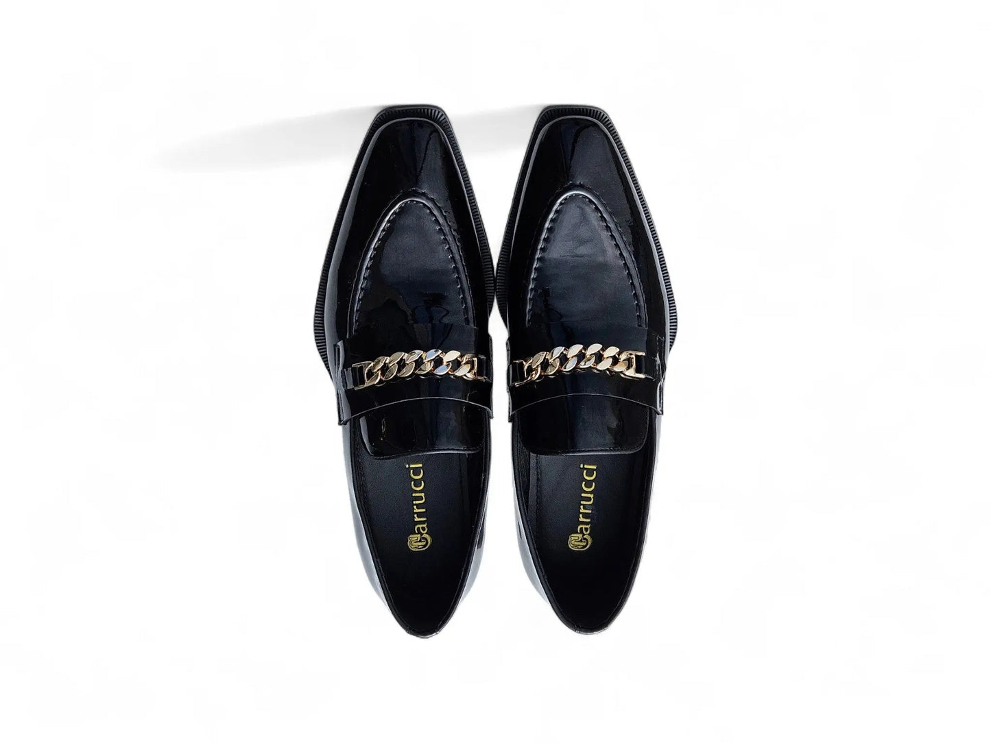 Amber Patent Leather Chain Loafer