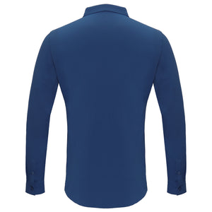 Barocco Ascend Stretch Shirt DARK BLUE - Dudes Boutique