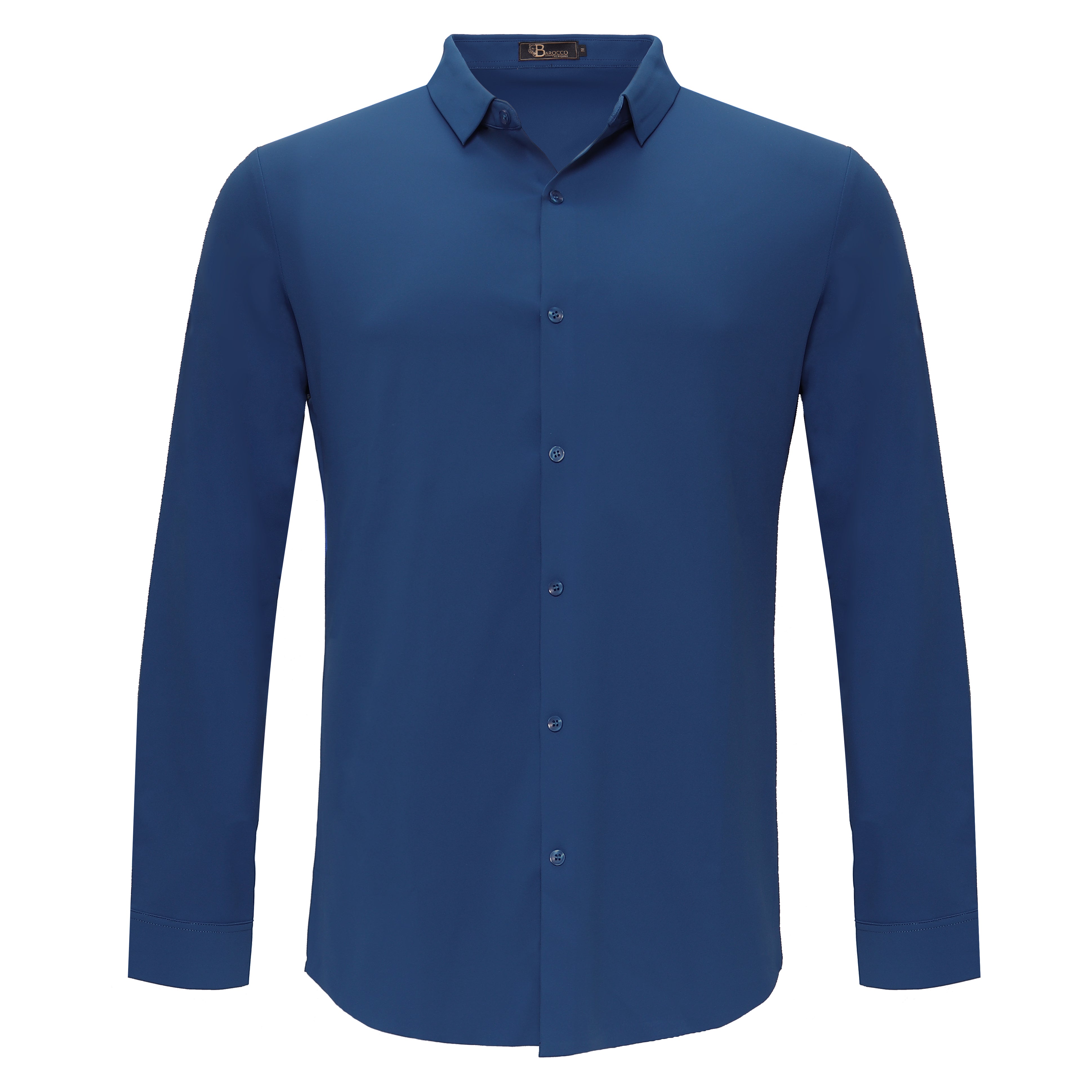 Barocco Ascend Stretch Shirt DARK BLUE - Dudes Boutique