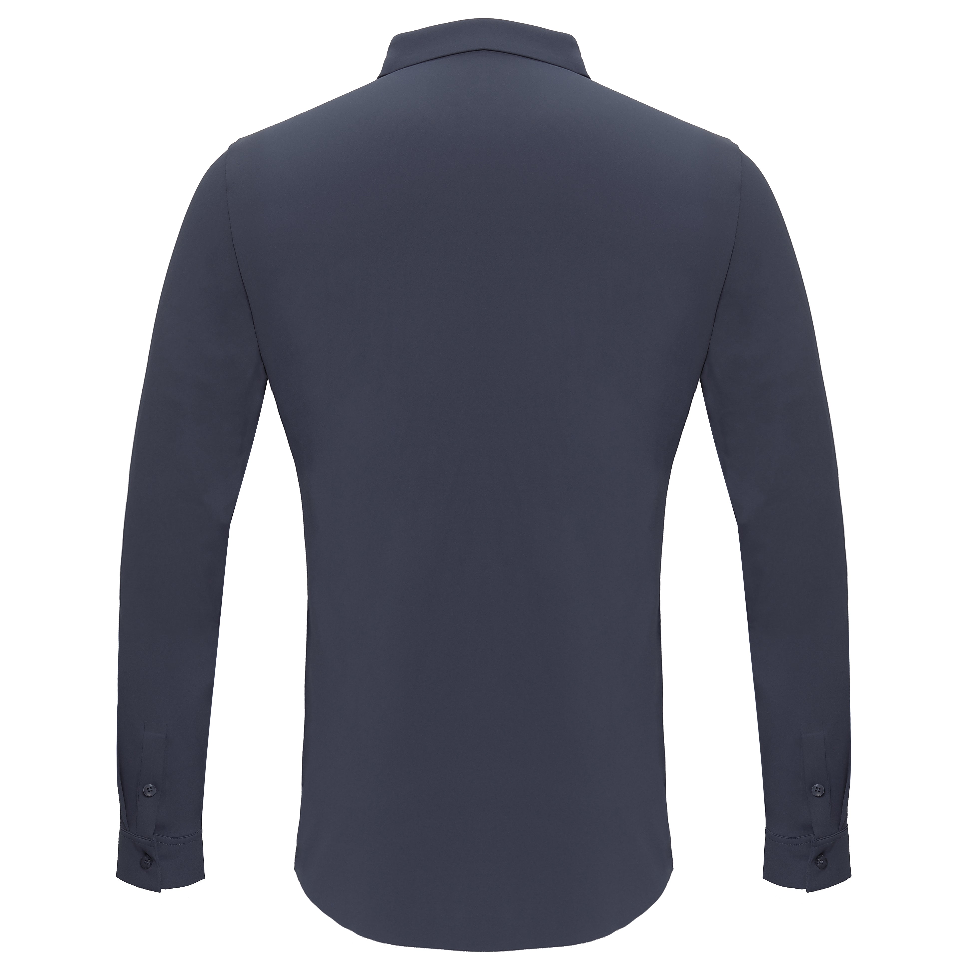 Barocco Ascend Stretch Shirt GREY BLUE - Dudes Boutique