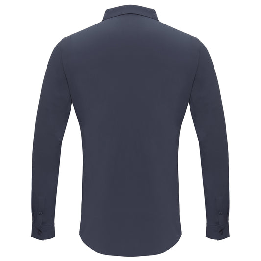 Barocco Ascend Stretch Shirt GREY BLUE - Dudes Boutique