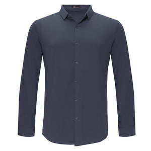 Barocco Ascend Stretch Shirt GREY BLUE - Dudes Boutique