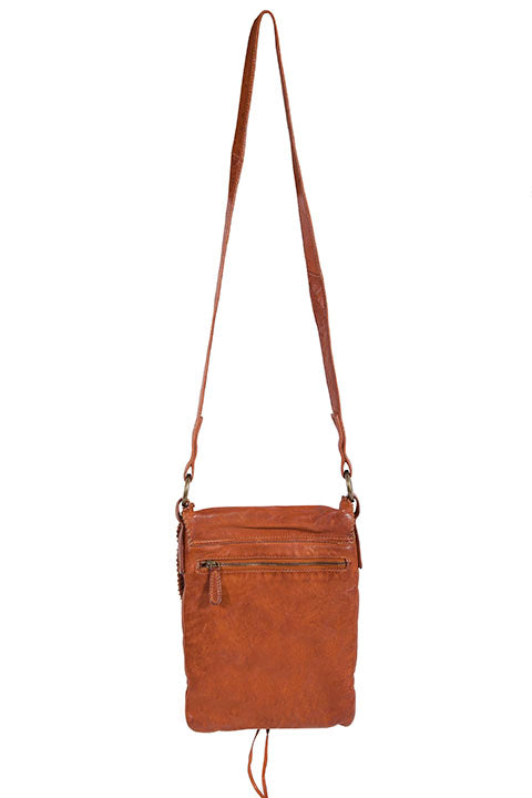 Scully boho Western fringe flap satchel