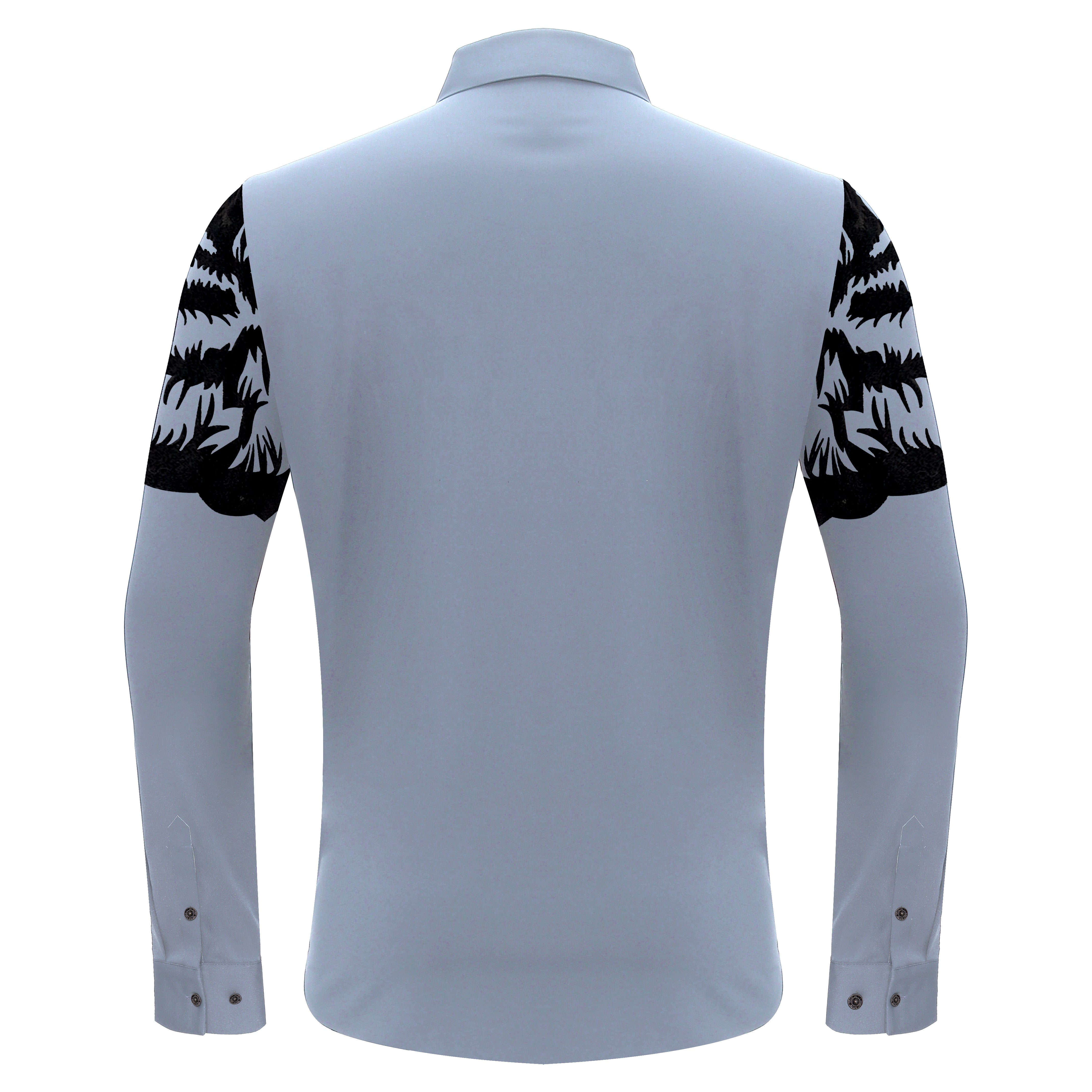 Tiger's Wrath Button-Up Shirt SKY/BLUE GUN - Dudes Boutique