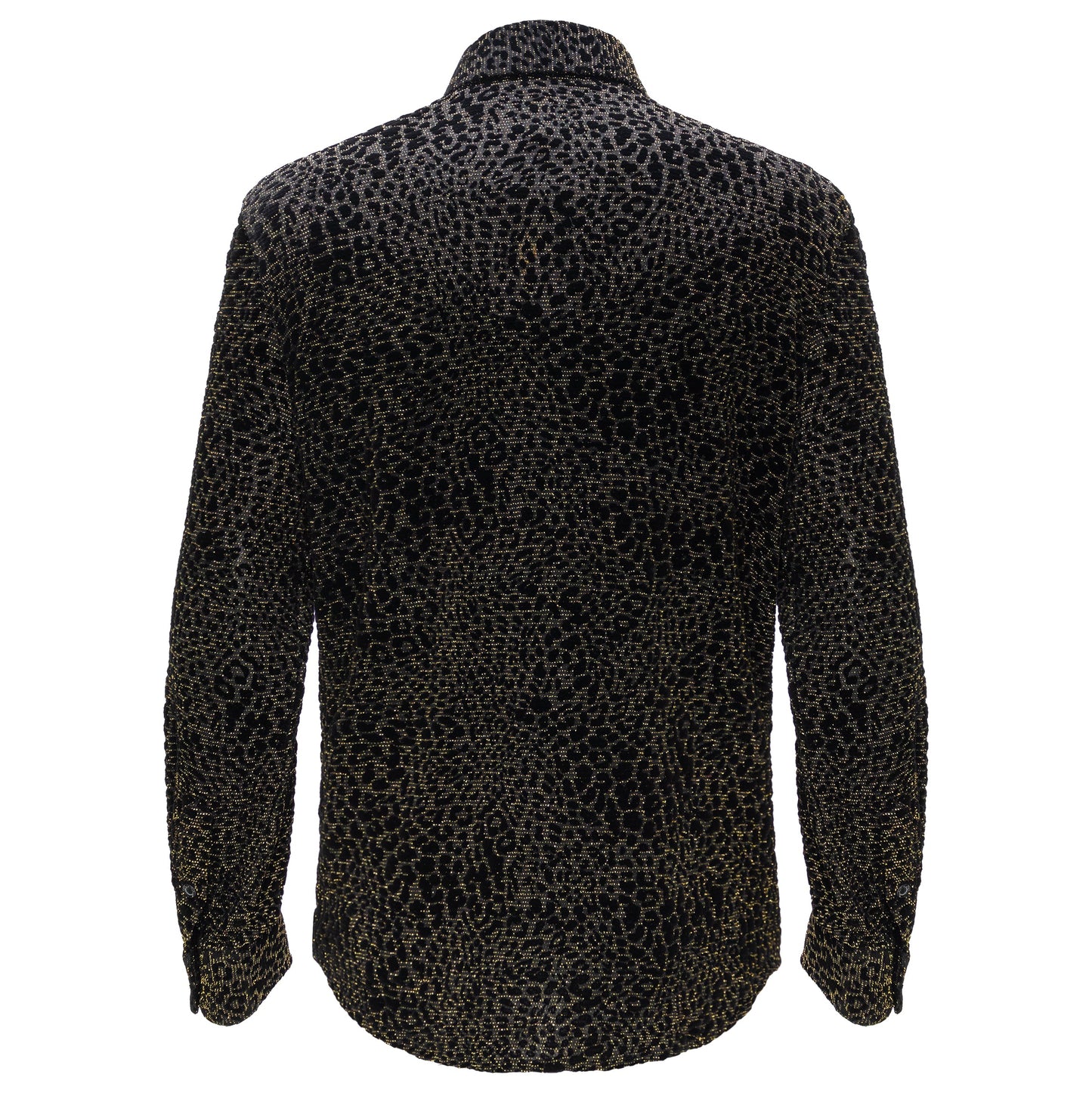 Dinner and Drinks Button-Up Shirt BLACK/GOLD - Dudes Boutique