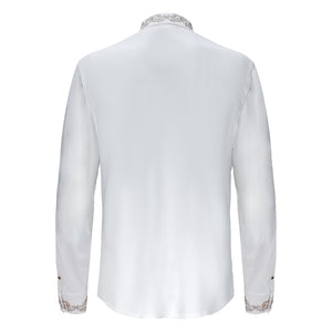 Midnight Precision Shirt WHITE/GOLD - Dudes Boutique
