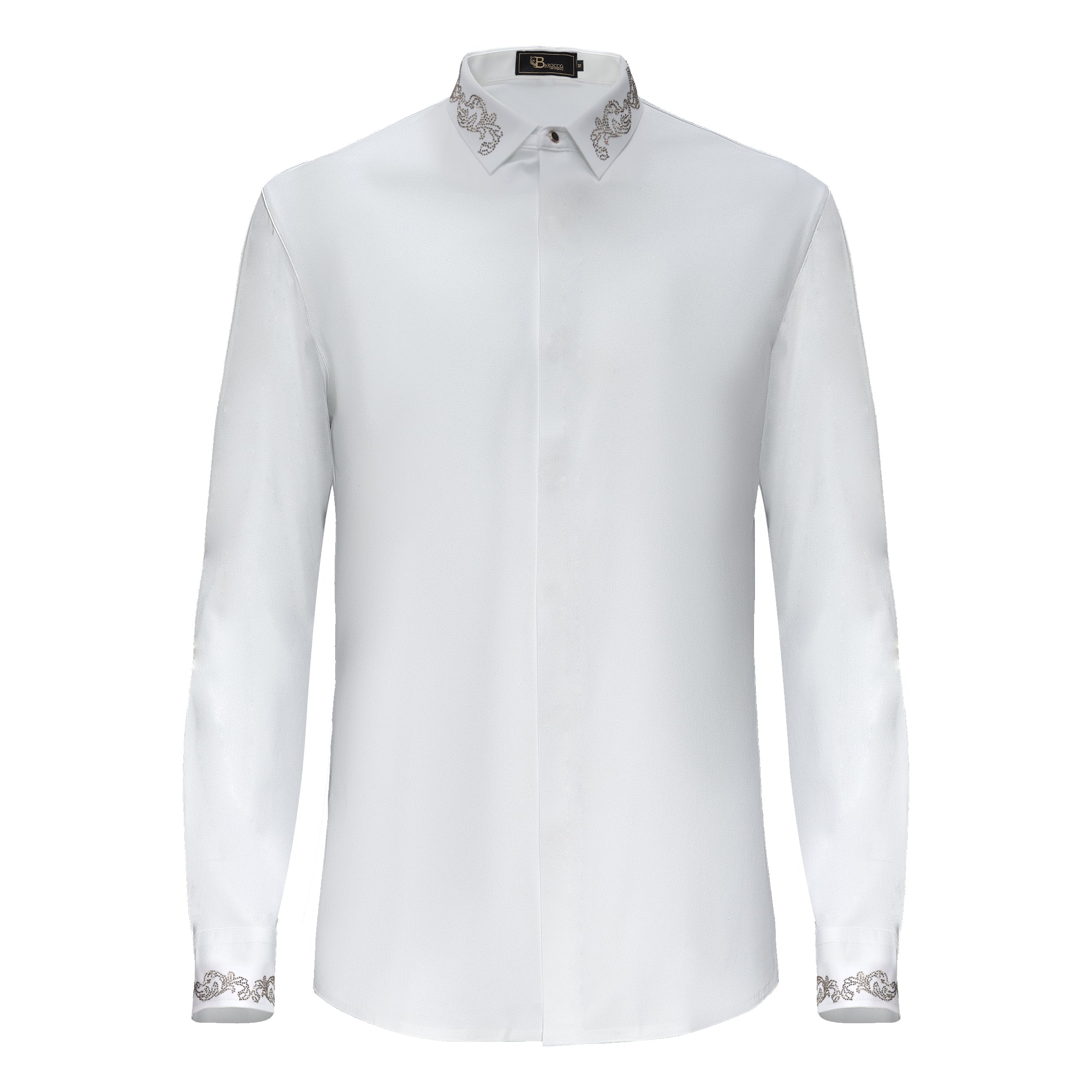 Midnight Precision Shirt WHITE/GOLD - Dudes Boutique