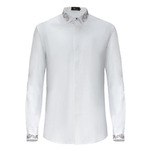 Midnight Precision Shirt WHITE/GOLD - Dudes Boutique