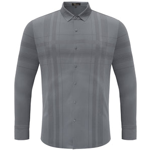 Noble Knight Plaid Button-Up GREY - Dudes Boutique