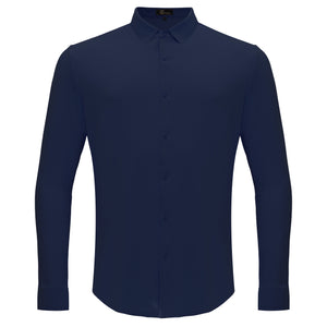 Olympic Victory Button-Up Shirt DARK BLUE - Dudes Boutique