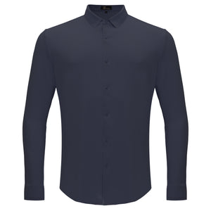 Olympic Victory Button-Up Shirt GREY BLUE - Dudes Boutique