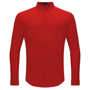 Olympic Victory Button-Up Shirt RED - Dudes Boutique