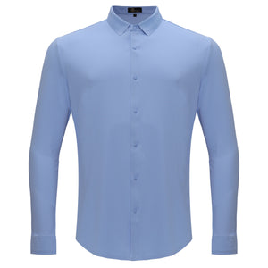 Olympic Victory Button-Up Shirt SKY BLUE - Dudes Boutique